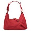 Shopper SAMANTHA LOOK, Damen, Gr. B/H/T: 32cm x 24cm x 15cm onesize, rot, Leder, Taschen, echt Leder, Made in Italy