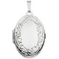 Medallion-Anhänger JOBO "Anhänger Medaillon oval" Schmuckanhänger Gr. Silber 925 (Sterlingsilber), silberfarben (silber 925) Damen 925 Silber