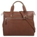 Shopper BETTY BARCLAY Gr. B/H/T: 37cm x 30cm x 12cm onesize, braun (cognac), Damen, Leder, Strukturmuster, Taschen, echt Leder