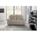 2-Sitzer NICOLETTI HOME "Alan", beige (cream), B:175cm H:99cm T:94cm, Rindsleder, Sofas, Breite 175 cm, wahlweise mit Relaxfunktion