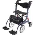 Rollator BESCOMEDICAL "Spring Large Vario" Rollatoren grau (graphitgrau) Mobilitätshilfen Größe L (Sitzhöhe 60cm), inkl. Beinstützen