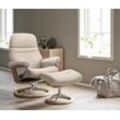 Relaxsessel STRESSLESS "Sunrise", beige (light beige q2 faron), B:83cm H:105cm T:74cm, Leder BATICK: BATICK ist ein leicht korrigiertes, durchgefärbtes und genarbtes Möbelleder, bei dem die meisten Unebenheiten und Spuren in der Regel entfernt wurden., Leder PALOMA: PALOMA ist ein durchgefärbtes Semianilin-Möbelleder mit natürlicher Narbung., ROHLEDER Stoff Q2 FARON: Ein fester zuverlässiger Boucl