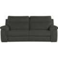 3-Sitzer NICOLETTI HOME "Alan", braun (chocolate), B:210cm H:99cm T:94cm, Rindsleder, Sofas, Breite 210 cm, wahlweise mit Relaxfunktion