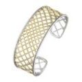 Armspange JOBO, gold (goldfarben), Armbänder, Damen, Silber 925 (Sterlingsilber), Armspange, 925 Silber bicolor vergoldet