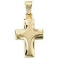 Kreuz-Anhänger JOBO "Anhänger Kreuz" Schmuckanhänger Gr. Gelbgold 585, gelb (gelbgold 585) Damen 585 Gold