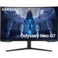 G (A bis G) SAMSUNG Curved-Gaming-LED-Monitor "Odyssey Neo G7 S32BG750NP" Monitore 1ms (GG) schwarz