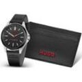 Quarzuhr HUGO "1570155" Armbanduhren schwarz Herren Hochzeitsmode Armbanduhr, Herrenuhr, ideal auch als Geschenk