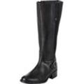 Weitschaftstiefel SHEEGO "Große Größen", Damen, Gr. 37, XXL-Schaft, schwarz, Obermaterial: 100% Leder, klassisch, Schuhe, mit Zierschnalle und Stretcheinsatz