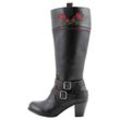 Weitschaftstiefel SHEEGO BY JOE BROWNS "Große Größen", Damen, Gr. 37, XL-Schaft, schwarz, Obermaterial: 100% Synthetik, modisch, Schuhe, im Cowboy-Stil, mit Blumenstickerei