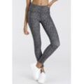 Funktionsleggings LASCANA ACTIVE Gr. XS (32/34), N-Gr, braun (leo), Damen, Obermaterial: 78% Polyester, 22% Elasthan, animal-print, Hosen, Sportleggings in Leo-Optik