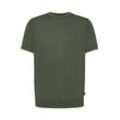 T-Shirt BUGATTI Gr. L, grün Herren Shirts T-Shirts mit Kontraststreifen