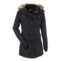 Parka ANISTON CASUAL Gr. 36, schwarz, Damen, Web, Obermaterial: 100% Baumwolle. Futter: 100% Polyester. Wattierung: 100% Polyester, unifarben, Jacken, mit Tunnelzug zum Einstellen der Weite, Topseller