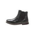 Stiefelette SHEEGO "Große Größen", Damen, Gr. 37, schwarz, Obermaterial: 100% Leder, klassisch, Schuhe Chelseaboots, aus Leder, mit Stretcheinsatz