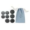 Hot Stones Massageset - Schwarz - 100% Baumwolle