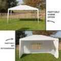 Pavillon 3x4 - Wasserdicht Stabil - Festzelt und Gartenzelt - Popup Bierzelt - Partyzelt 12m² - 4 Seitenteilen - uv Schutz 50+ - Weiß - Maxxgarden