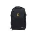 Cityrucksack NATIONAL GEOGRAPHIC "Recovery" Gr. B: 16 cm, schwarz Rucksäcke aus robustem Polyester-Material mit RPET-Tasche