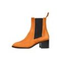 Schlupfboots HENRY STEVENS "Mia CB Businessschuh" Gr. 37, braun Damen Schuhe Chelsea Boots Leder handgefertigt, Stiefelette mit Absatz