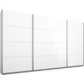 Schwebetürenschrank RAUCH "Imposa", weiß (weiß, weiß hochglanz), B:315cm H:210cm T:62cm, Schränke, mit Hochglanzfront