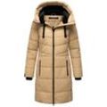 Winterjacke MARIKOO "Natsukoo XVI" Gr. XXL, beige Damen Jacken Stepp Mantel mit großer Kapuze