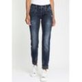 Slim-fit-Jeans GANG "94JOJO" Gr. 26 (34), N-Gr, blau (dunkelblau), Damen, Obermaterial: 85% Baumwolle, 13% Polyester, 2% Elasthan, leichte Abriebeffekte, unifarben, Jeans, Bewegungsfreiheit mit großer Formstabilität, Topseller