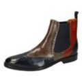 Chelseaboots MELVIN & HAMILTON "MARTIN 5 - vegetabil gegerbt" Gr. 40, blau (graublau) Herren Schuhe Chelsea-Boots mit Lederlaufsohle