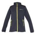 Fleecejacke DEPROC ACTIVE "Wohlfühljacke WAVERLEY WOMEN", Damen, Gr. 36/38 (M), grau (anthra), 96% Polyester; 4% Elastan mit TPU Membrane, casual, Langarm mit verstellbarem Klettverschluss, Jacken Fleecejacke Outdoorbekleidung Sportbekleidung Übergangsjacke, auch in Großen Größen erhältlich