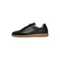 Sneaker HENRY STEVENS "Travis TIS Herrensneaker" Gr. 40, schwarz Herren Schuhe Halbschuh Leder handgefertigt, sportlicher Freizeitschuh