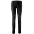 Funktionshose MAIER SPORTS "Telfs CC Tight W", Damen, Gr. 42, Normalgrößen, schwarz, Oberstoff 1: Vorderseite: 89% Polyester, 11% Elasthan / Rückseite: 94% Polyester, 6% Elasthan / Oberstoff 2:85% Polyamid, 15% Elasthan, Hosen, Sportliche Nordic Sports Tights mit Hybrid-Konstruktion