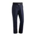 Funktionshose MAIER SPORTS "Tech Pants M", Herren, Gr. 44, Normalgrößen, blau (dunkelblau), Vorderseite: 92% Polyester, 8% Elasthan / Rückseite: 100% Polyester, Hosen, Warme Softshellhose, winddicht, elastisch