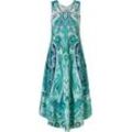 Viskose-Kleid, Druck mint, 40