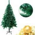 180cm pvc Weihnachtsbaum Tannenbaum Christbaum Grün künstlicher mit Metallständer ca. 500 Spitzen Lena Weihnachtsdeko (Grün pvc, 180cm) - Hengmei