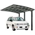 Einzelcarport XIMAX "Portoforte Typ 110 Sonderbreite XS-schwarz" Carports Gr. H: 240 cm, schwarz Aluminium