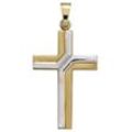 Kreuz-Anhänger JOBO "Anhänger Kreuz" Schmuckanhänger Gr. Gelbgold 333, goldfarben (gelbgold 333) Damen 333 Gold bicolor