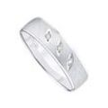 Trauring FIRETTI "Schmuck Geschenk Hochzeit Ehering Trauring "LIEBE"" Gr. 16,5, silber (silberfarben), Fingerringe, 16,5, 0,0225 ct SI = kleine Einschlüsse mit Brillanten, Silber 925 (Sterlingsilber), 5mm, wahlweise mit oder ohne Brillant