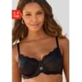 Minimizer-BH NUANCE Gr. 100, Cup E, schwarz, Damen, Obermaterial: 85% Polyamid, 15% Elasthan, BHs, mit extravagantem Strassaccessoire, Dessous