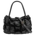 Shopper SAMANTHA LOOK, Damen, Gr. B/H/T: 37cm x 25cm x 14cm onesize, schwarz, Leder, vintage, Taschen, echt Leder, Made in Italy