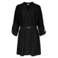 Longbluse LASCANA Gr. 34, schwarz Damen Blusen aus gekreppter Ware, lockeres Blusenkleid, elegant-chic