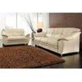 Polstergarnitur SIT & MORE "Top Savona" Sitzmöbel-Sets Gr. NaturLEDER, beige (creme) NaturLEDER (2-tlg), bestehend aus je einem 2- und 3-Sitzer, Federkern