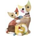 Dekofigur GOEBEL "Rosina Wachtmeister - Katzen Noemi e Taddeo" Dekofiguren Gr. B/H/T: 7,5 cm x 16,5 cm x 12,5 cm, bunt Sammelfigur