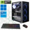 GAMEMAX Gaming-PC Computer DDR5-RAM, PCIe SSD Gen4, Windows 11 Gr. Microsoft Windows 11 Home (64 Bit), 32 GB RAM 2000 GB SSD, schwarz (draco xd 7250)