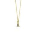 Sparkling Letter Necklace 14K Gold Plated