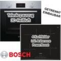 Herdset BOSCH Backofen mit Induktionskochfeld Edelstahlrahmen - autark, 60 cm