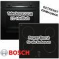 Bosch - herdset Backofen Teleskopauszug mit Induktionskochfeld Glaskeramik - autark, 60 cm neu