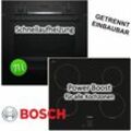 Bosch - Herdset Backofen mit Induktionskochfeld schwarz - autark, 60 cm