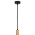 Deckenlampe Wohnzimmer Esszimmerlampe Pendelleuchte Esstisch Modern Hängelampe 1er Pendelleuchte, Schwarz - Natur - Paco Home