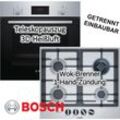 Bosch - herdset Backofen 2-fach Teleskopauszug mit Gaskochfeld - autark, 60 cm neu