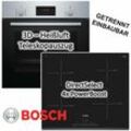Bosch - herdset induktion autark 3D Heißluft Backofen + Induktionskochfeld 60cm Facette
