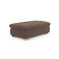 Hocker DOMO COLLECTION "Mona", braun (schlamm), B:135cm H:44cm T:79cm, 100% Polyester, Hocker, Polsterhocker Hocker mit Stauraum, mit Stauraumfach