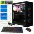 GAMEMAX Gaming-PC "Onyx II 7293" Computer DDR5-RAM, PCIe SSD Gen4, Windows 11 Gr. Microsoft Windows 11 Home (64 Bit), 32 GB RAM 2000 GB SSD, schwarz