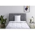 Daunenbettdecke + Kopfkissen RIBECO "Richard, Bettwaren-Set in 135x200 oder 155x220 cm, Sommer oder Winter", weiß, B/L: 155cm x 220cm 1, B/L: 80cm x 80cm (1), leicht, Bettdecken Bezug: 100% Baumwolle. Kopfkissen Bezug: 100% Baumwolle. Bettdecken Füllung: 90% Entendaune, 10% Entenfeder. Kopfkissen Füllung: 90% Entenfeder, 10% Entendaune, Bettwaren-Sets, Seit 105 Jahren überzeugt RIBECO durch Qualit